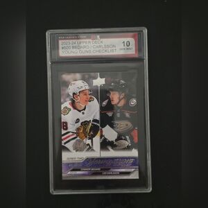 2023-24 Upper Deck Young Guns Checklist Card - Connor Bedard Rookie